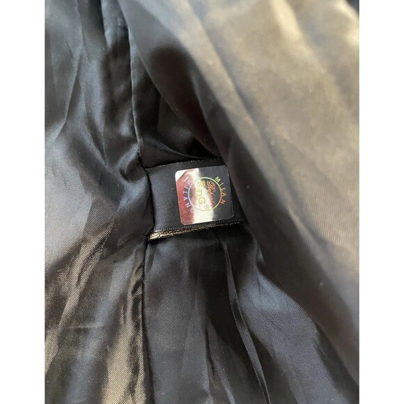 Reporter R. D. G. Men XL Milano luxury Faux Black Leather Zipper Jacket - Picture 12 of 12